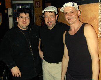 v.l.n.r.: DJ Ronny, Tanzlehrer Michael und Tanzlehrer Uwe