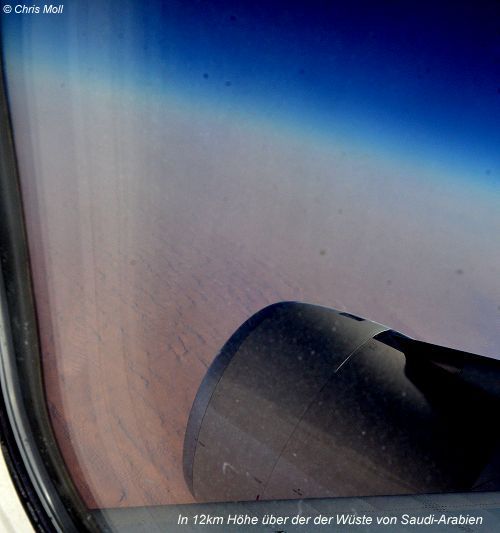 12km &uuml;ber der Saudi-arabischen W&uuml;ste