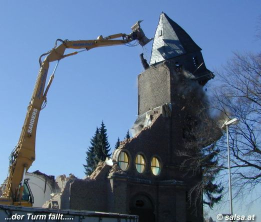 Garzweiler 2, Alt-Otzenrath: H�user und Kirchen werden abgerissen