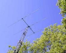 Die Antenne f�r das 10/11m-Band - Click to enlarge - anklicken zum Verg��ern, mit ALT+F4 wieder schliessen