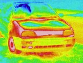 W&auml;rmebild / Thermografie: VW Golf 3 - PKW
