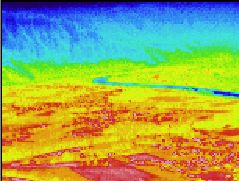 Infrarotaufnahme / W&auml;rmebild / Thermografische Aufnahme des Inntals bei Kufstein (webcam-Foto siehe: zzz.at/webcams/kufstein - hier klicken)