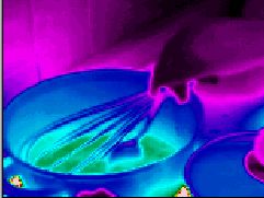 in der K&uuml;che - Infrarotaufnahme (W&auml;rmebild, Thermografie)