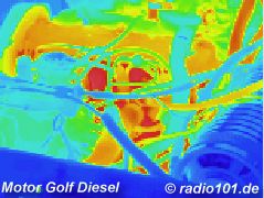 thermografie fotos: Infrarotaufnahme / W&auml;rmebild / Thermografie: Automotor
