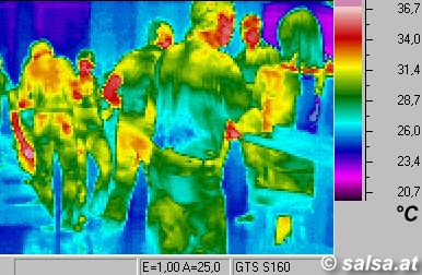 W&auml;rmebild / Thermografie (Kamera: Goratec S160)